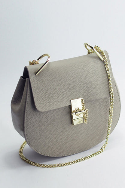 Chain Crossbody Saddle Bag