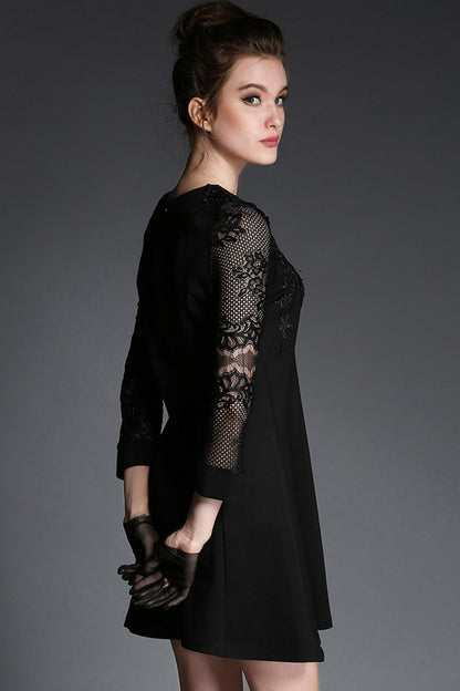 1 Women's Garden Party Dress Party Embroidery Cocktail Dress - NJOYDRESS - 2