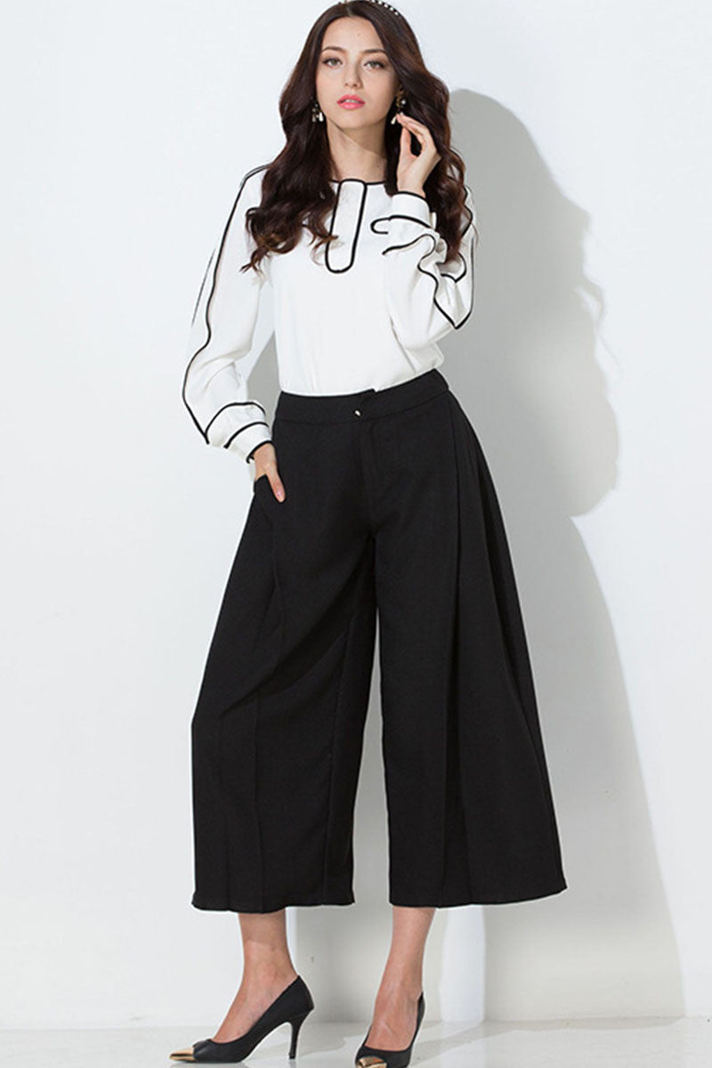 Contrast Blinding Pull Over Tops - NJOYDRESS - 2