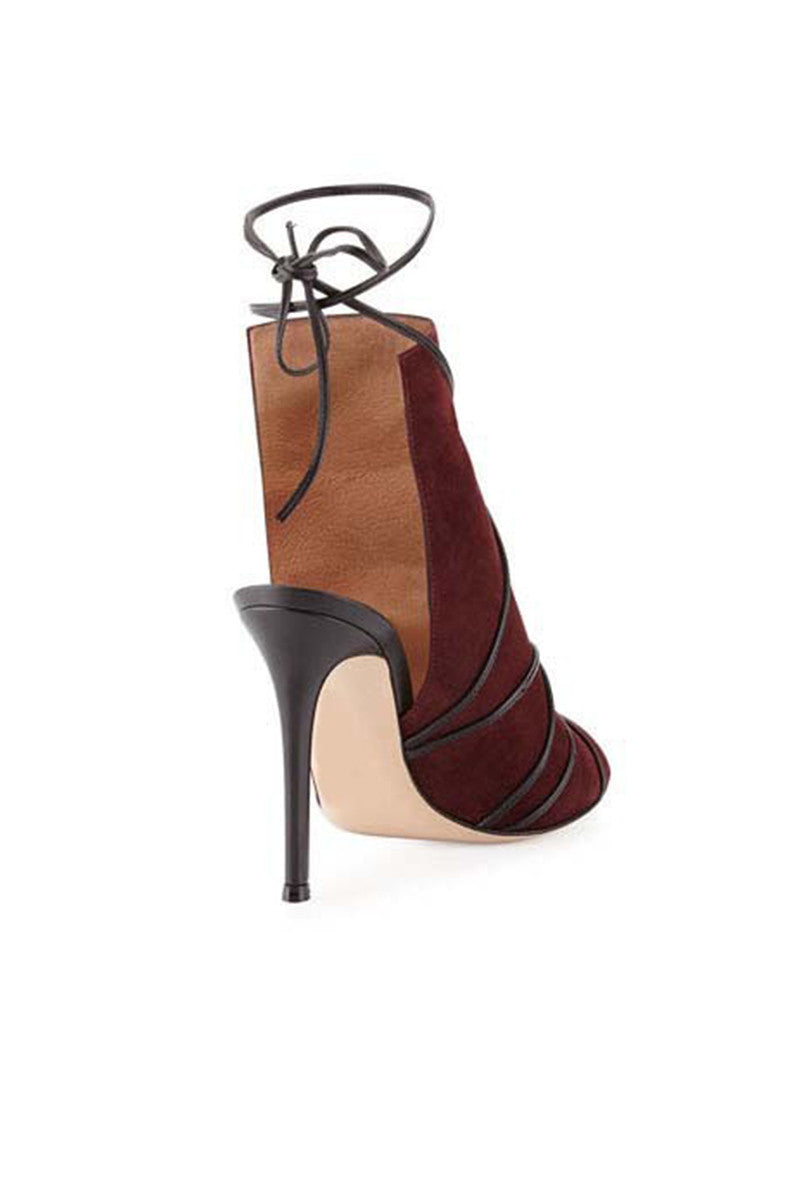 [30% OFF TILL 7 APR] Peep Toe Slingback Cut Out Heels Sandals