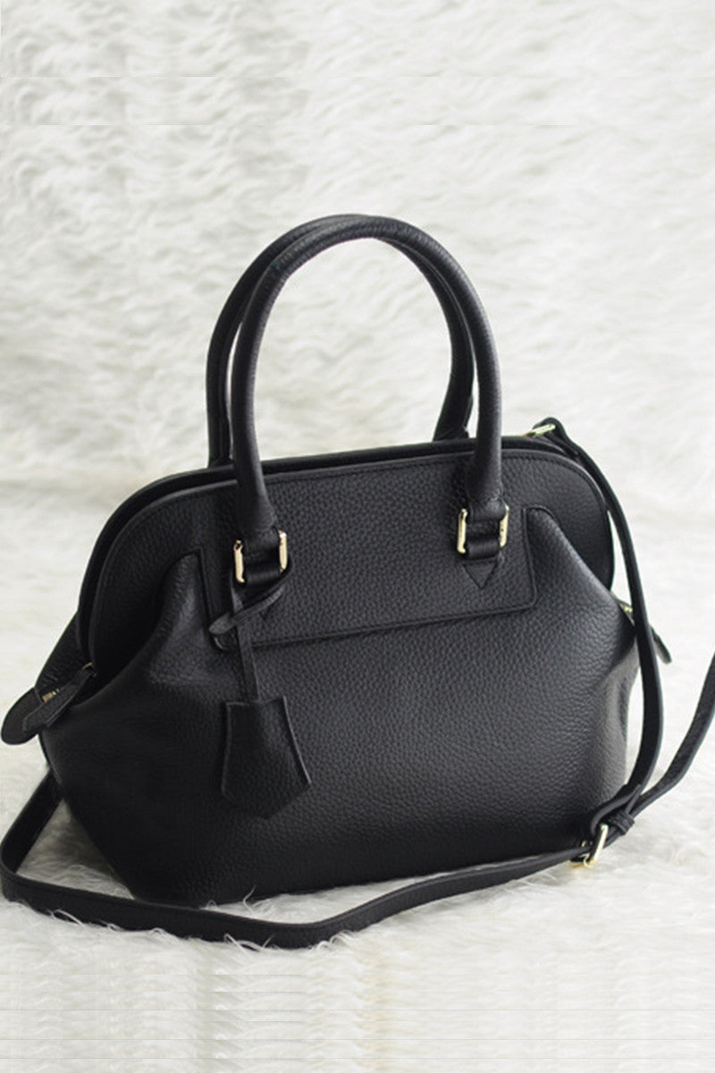 'Mini Emile' Leather Crossbody Satchel Bag