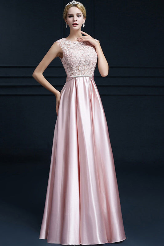 Deep V Neck Floral Lace Empire Waist Backless Bowknot Long Dress