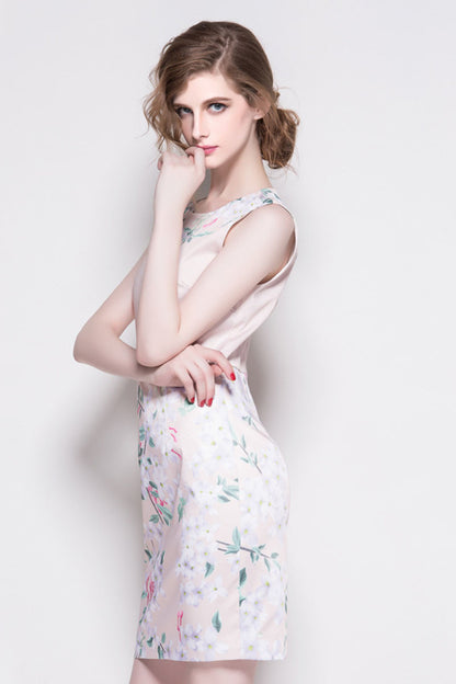 Little Floral Sleeveless Short Dress