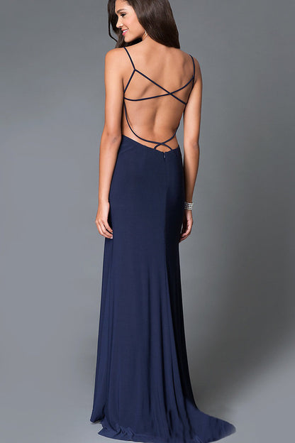 Deep Cleavage Cut Out Wrap Backless Party Dress
