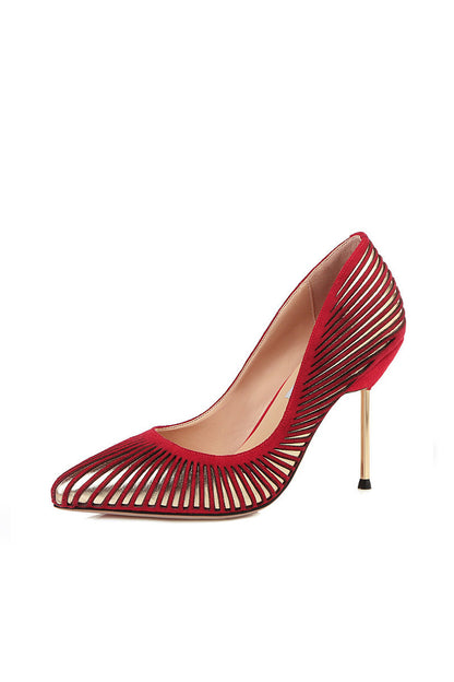 [30% OFF TILL 8 APR] Sexy Hollow Pointed Toe  Stileeto Heels