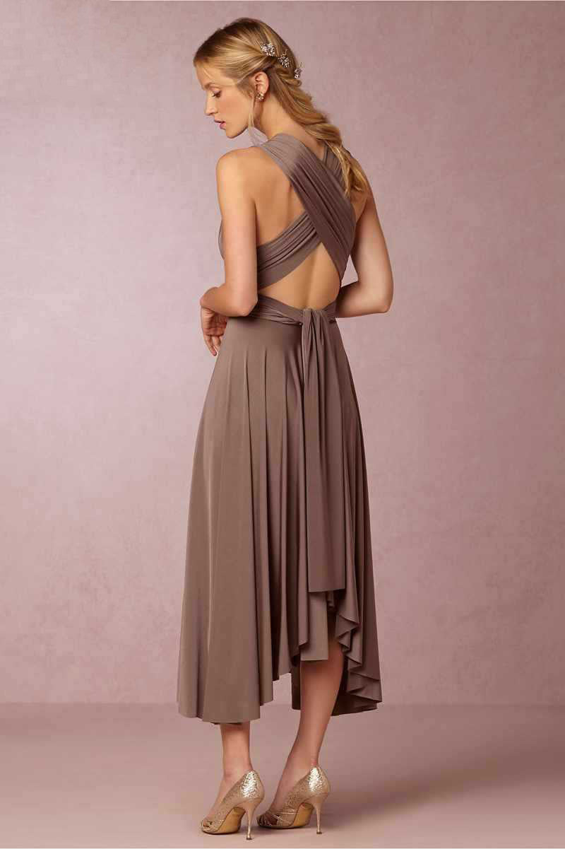 Irregular Bottom Backless Dress