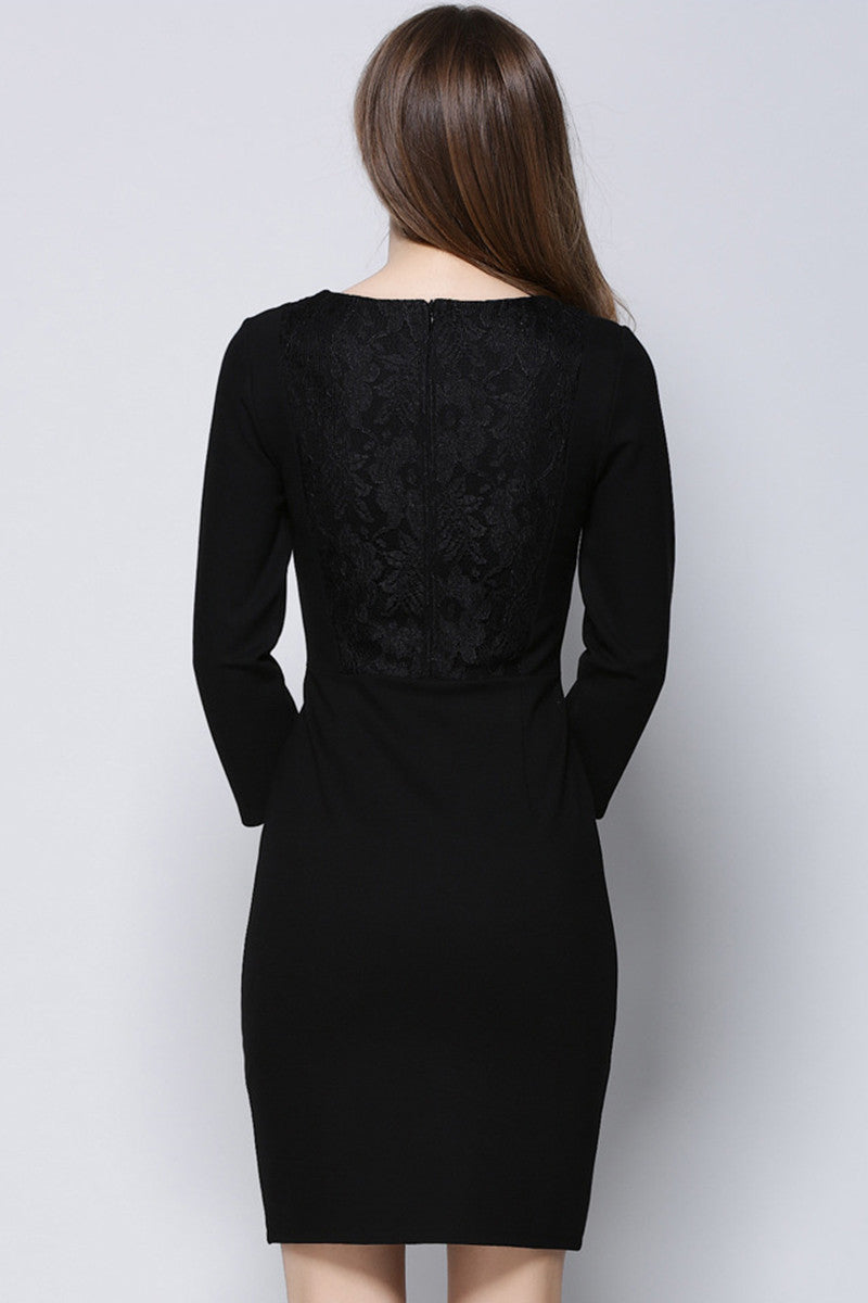 Simpl Cutting Knit Slim Dress