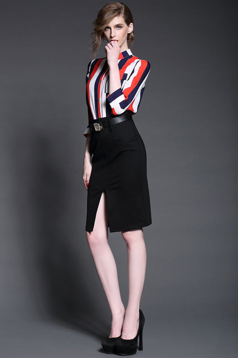 Women's Fashion 3/4 Sleeve Office Work Business Party Bodycon Dress