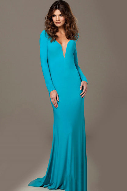 Wide Backless High Side Slit Maxi Dress