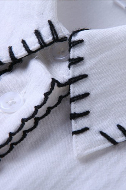 Rural Style Embroidered Tops - NJOYDRESS - 3