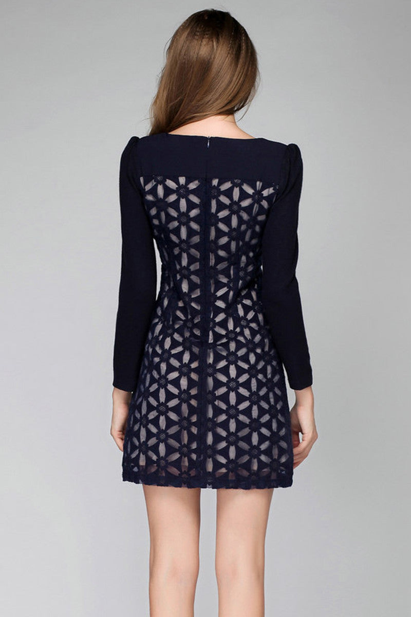 Embroidered Organza  Midi Dress - NJOYDRESS - 3