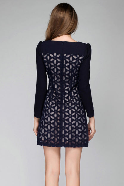 Embroidered Organza  Midi Dress - NJOYDRESS - 3