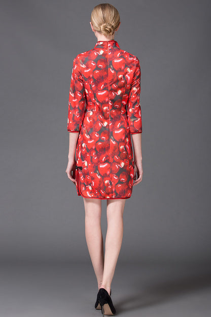 Fruit Pattern Cheongsam - NJOYDRESS - 3