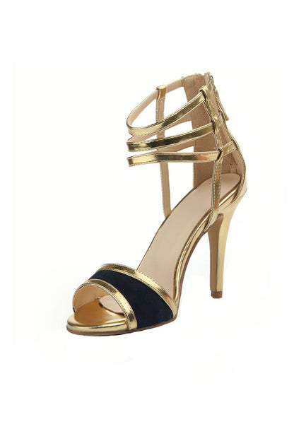 Open Toe Ankle Strap Caged Shadals