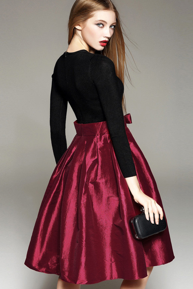 WOMEN'S ELEGANT FIT BRIDESMAID ROUND NECK MADI DRESS