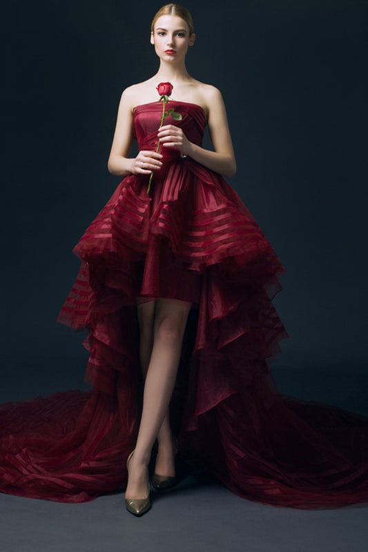 Tube Hi-Low Multi Cake Layer Party Dress