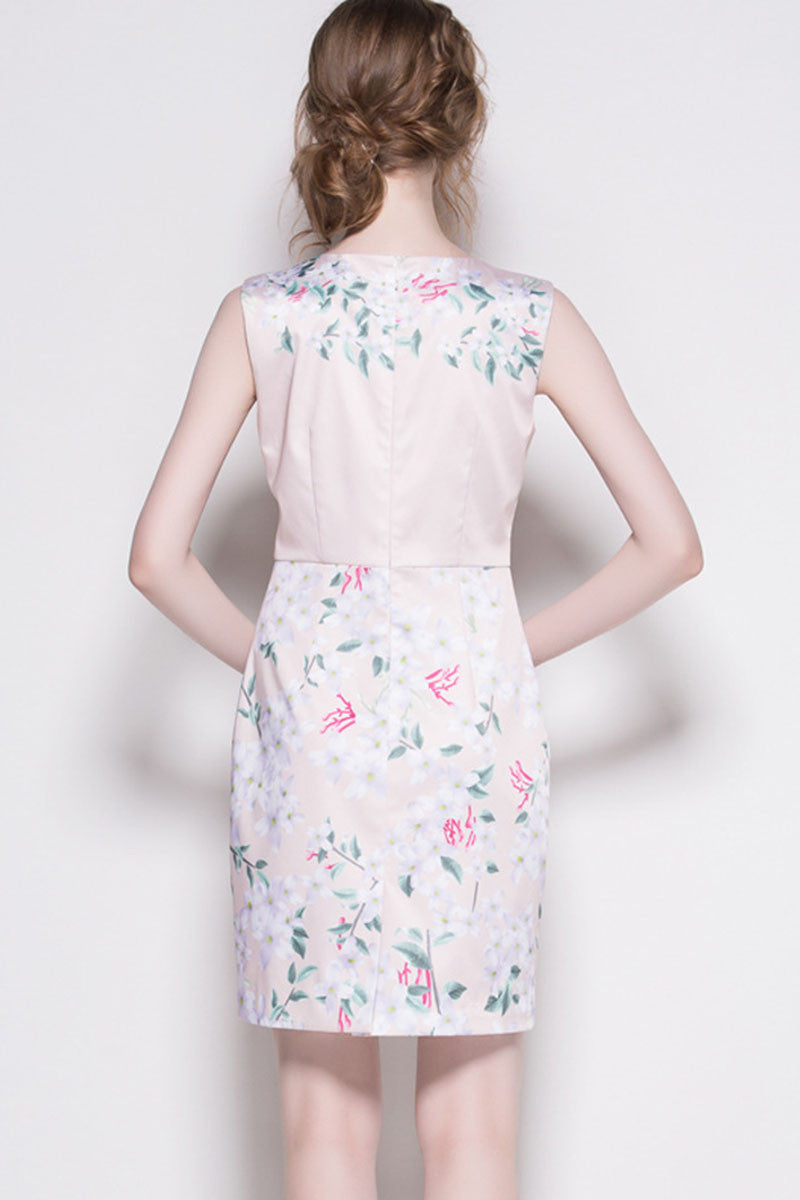 Little Floral Sleeveless Short Dress