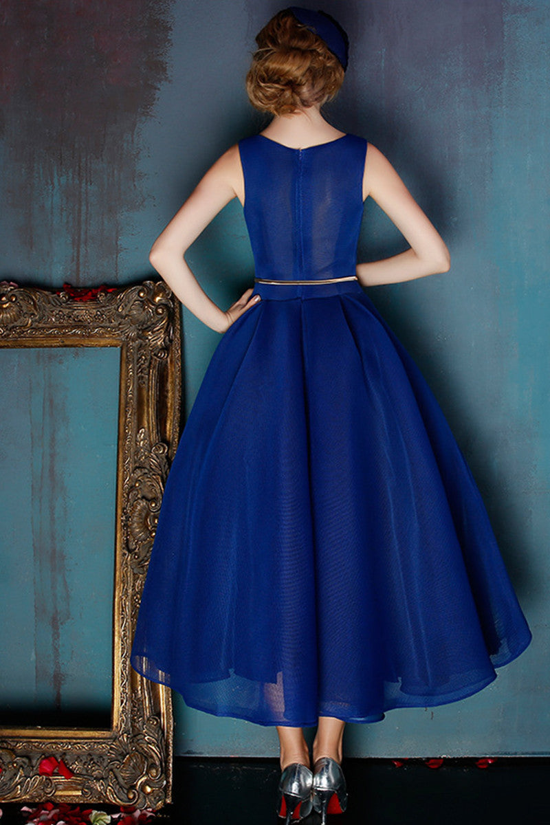 V Neck Sleeveless  Runches Tulle Overlay Dress
