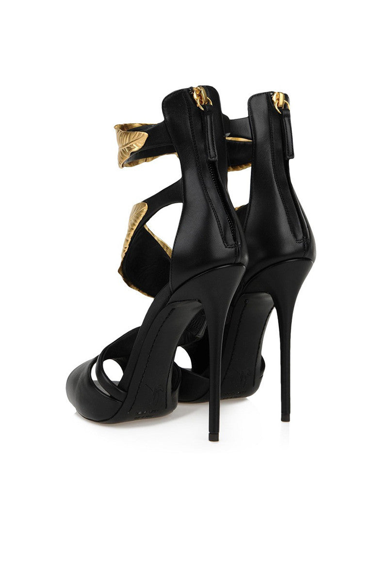 Peep Toe Caged  High Heeled Stiletto