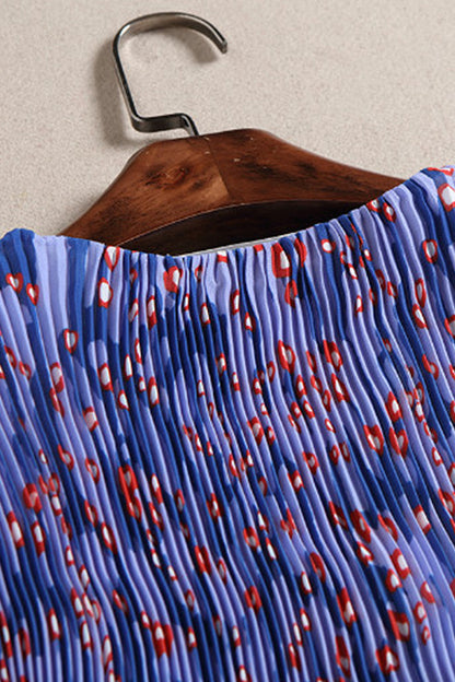 V Neck Sleeveless Pleated Vacation Short Dress With Belt