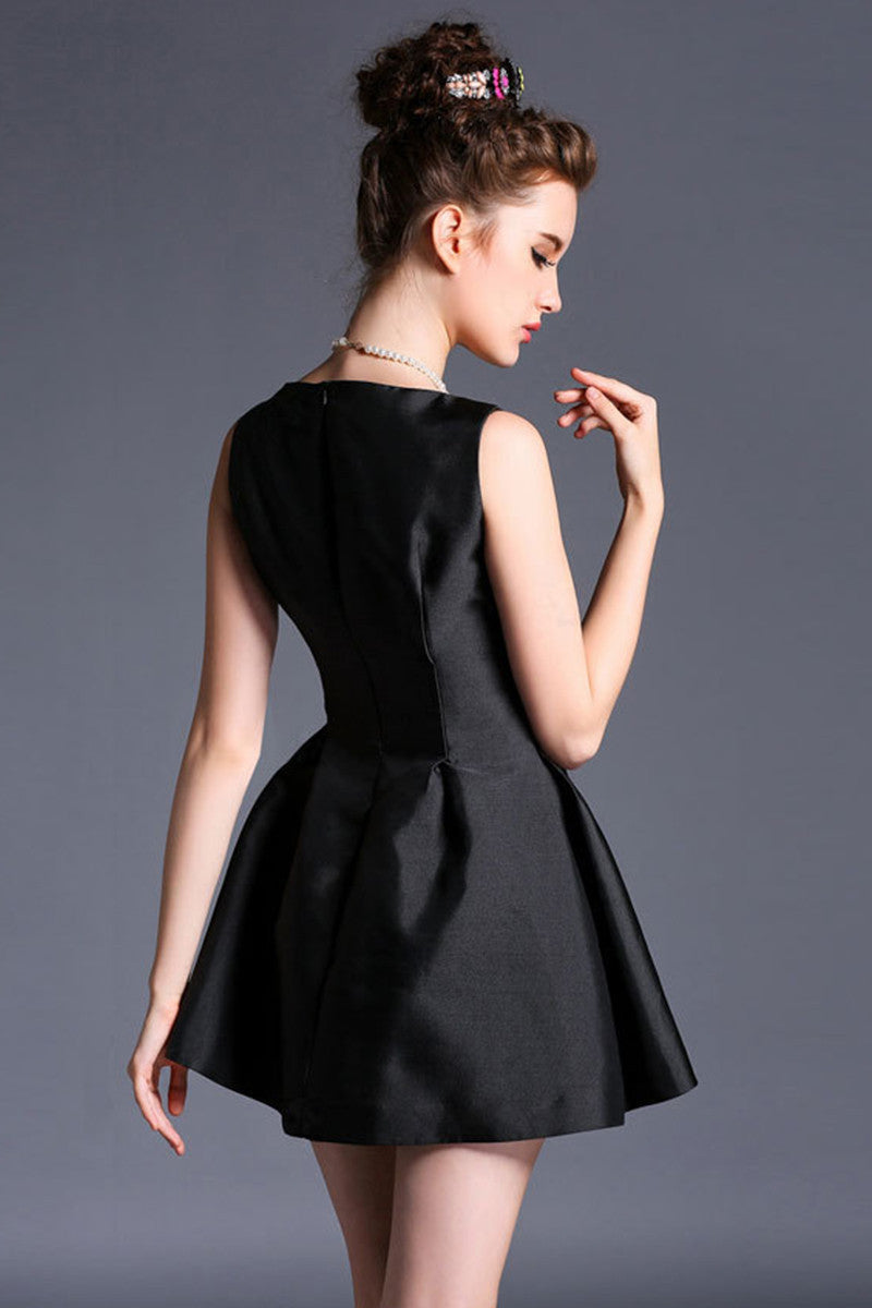 Women's Vogue Grace Black Party Sundress - NJOYDRESS - 3