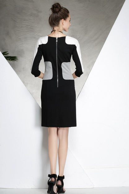 WOMEN'S WEAR TO WORK FORMAL 3/4 SLEEVE DRESS