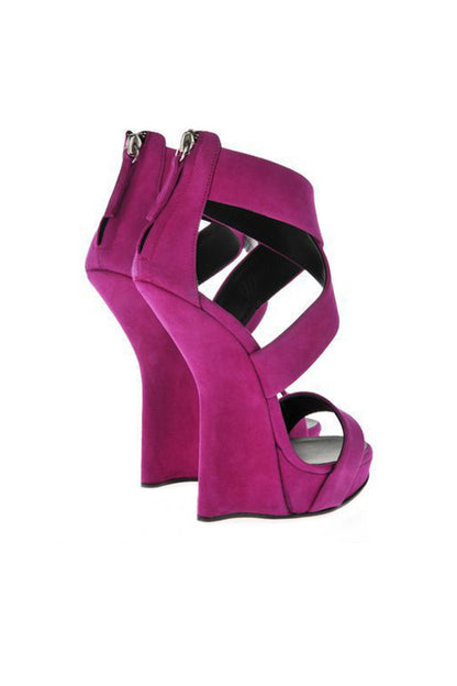 Cut Out Platform Super High Heels Sandals