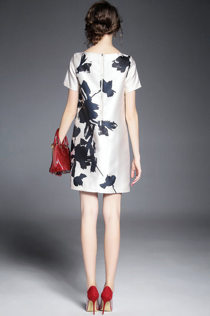 Elegance Summer Ink Printing Clothing Dresses - NJOYDRESS - 3