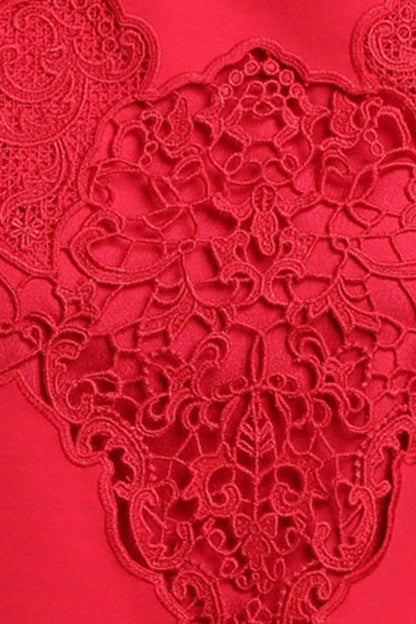 Emboridered Hollow Out Tops