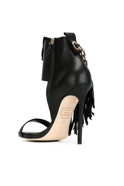 [30% OFF TILL 7 APR] Metal Chain High Heel Caged Shadal Booties