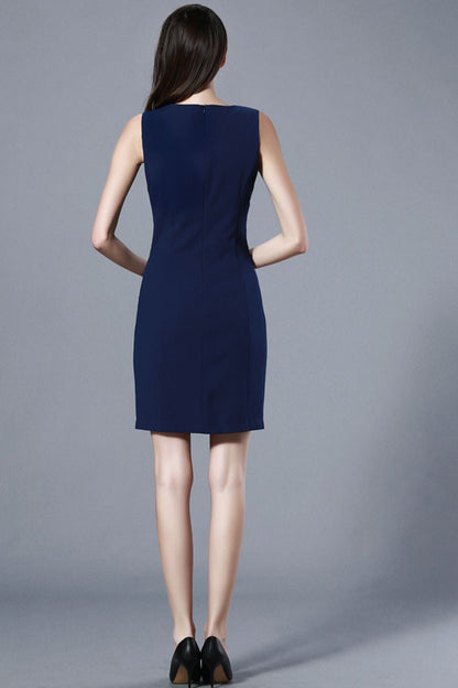 Scoop Neck Embroidery Chinese Style Dress