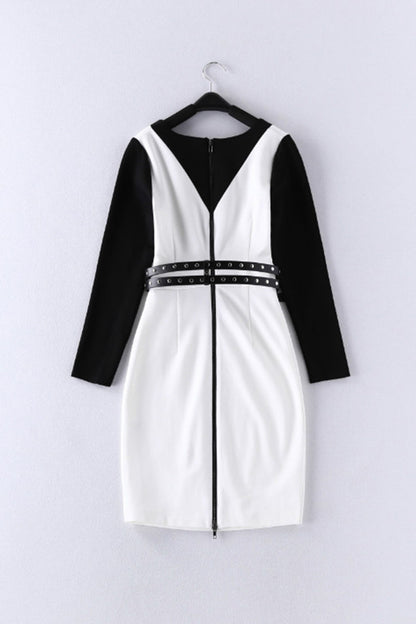 WOMEN'S WEAR TO WORK LONG SLEEVE CASUAL MIDI DRESS