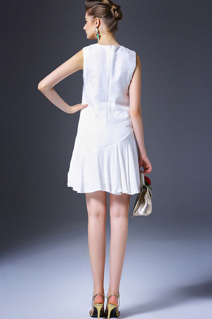 Formal Sleeveless Irregularity Hem  Casual Dress