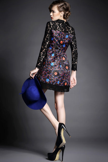 Women's Elegant Dress Printing Vintage Stampa Vogue Cocktail Dress - NJOYDRESS - 3