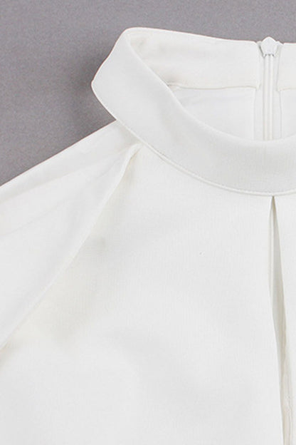 Open Sleeve Hole Slim Wrap Dress