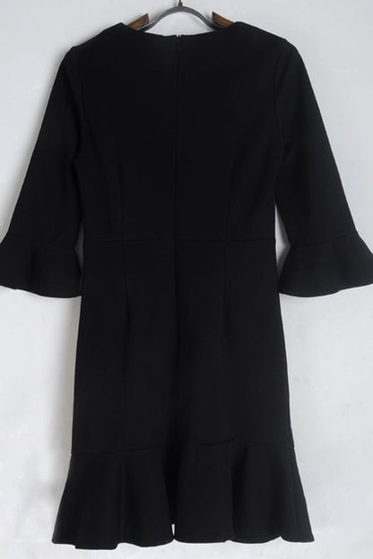 Puffle Black Fishtail Dress