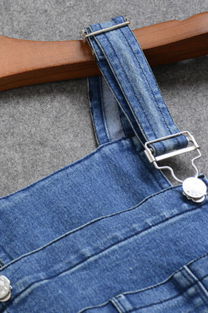 WOMEN'S CASUAL DENIM SKIRT SLIM MIDI DRESS