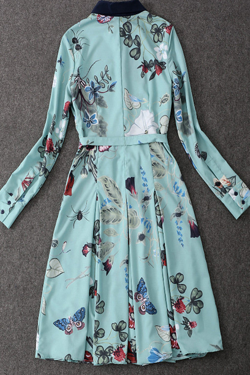Butterfly Floral Printing Dress