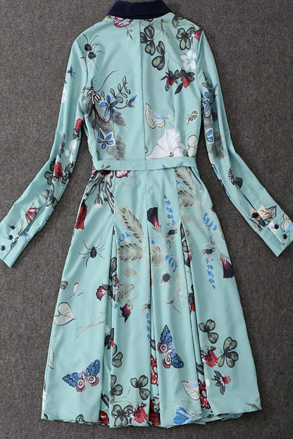 Butterfly Floral Printing Dress