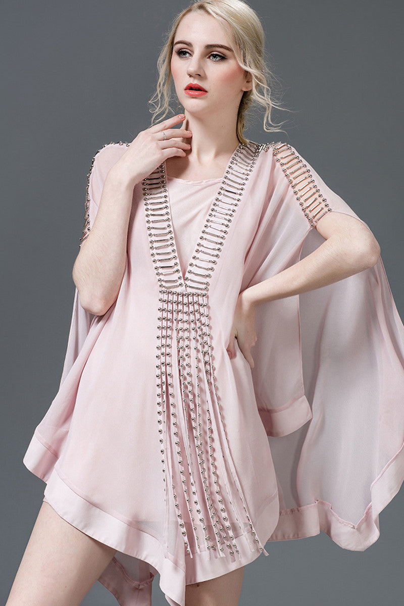 Loose Casual Sequin Irregularity Warps