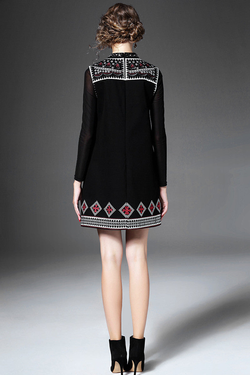 Tribal Printing Shift Dress
