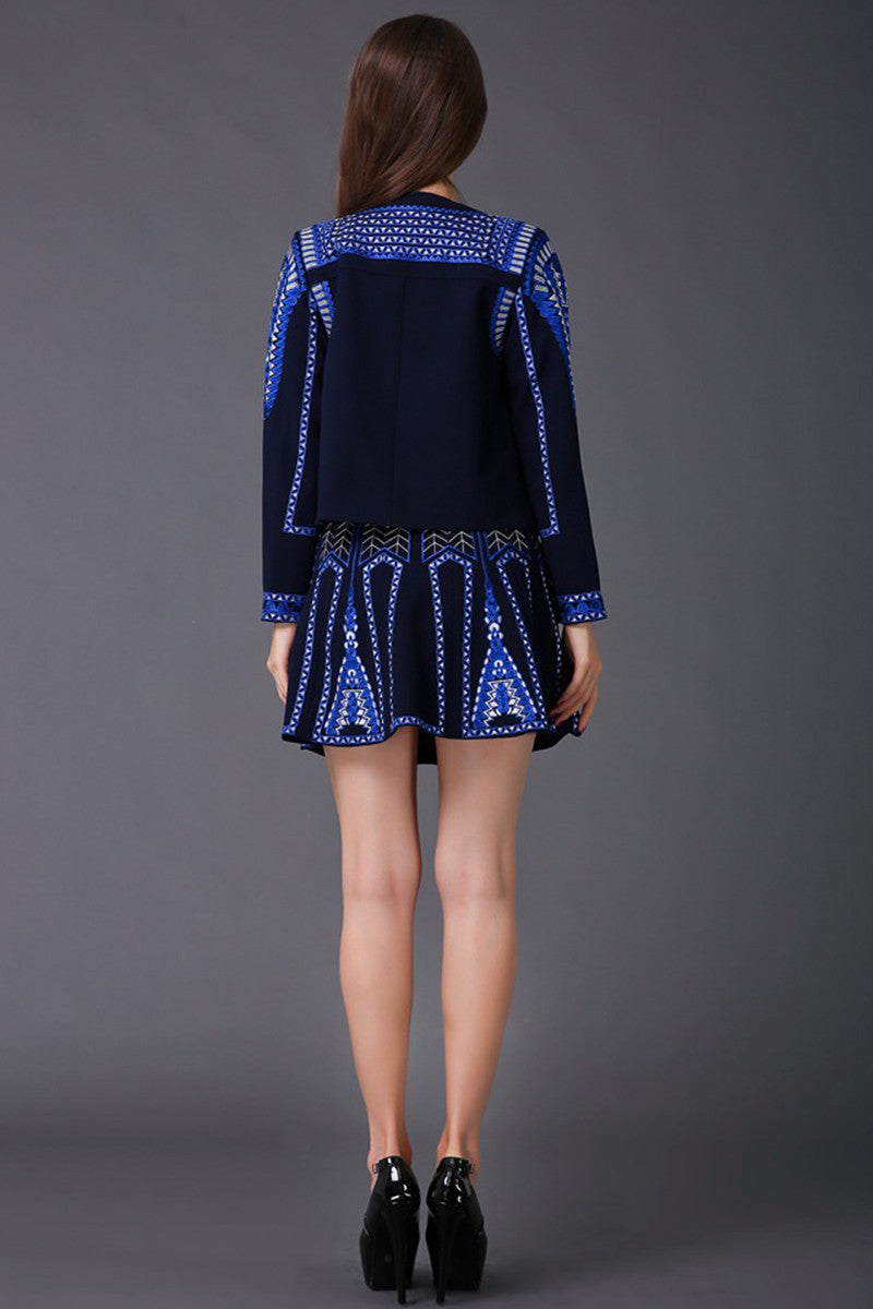Tribal Emboried Suit Dress