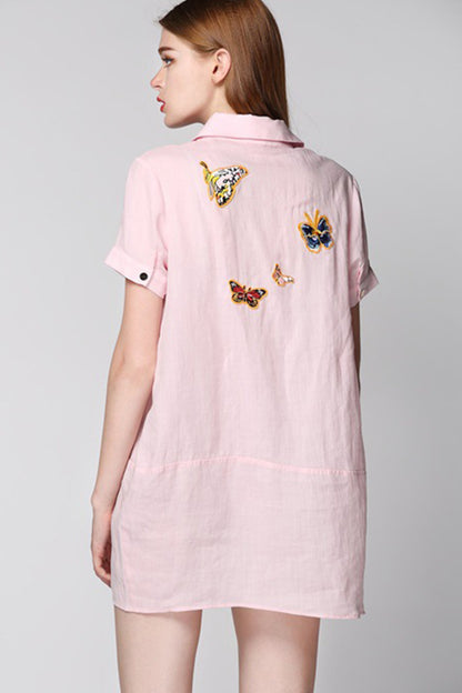 Butterfly Rosette Casual Tops