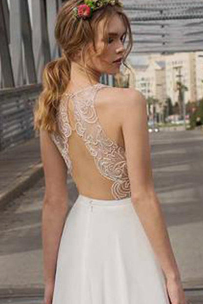 Round Neck Rosette Lace Top Rosette Party Dress