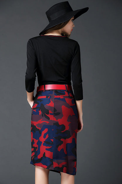 WOMEN'S ELEGANT SLIM V NECK 3/4 SLEEVE PROM COCKTAIL PARTY DRESS