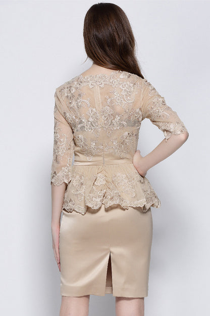 WOMEN'S ELEGANT COCKTAIL WEAR TO WORK SHORT DRESS