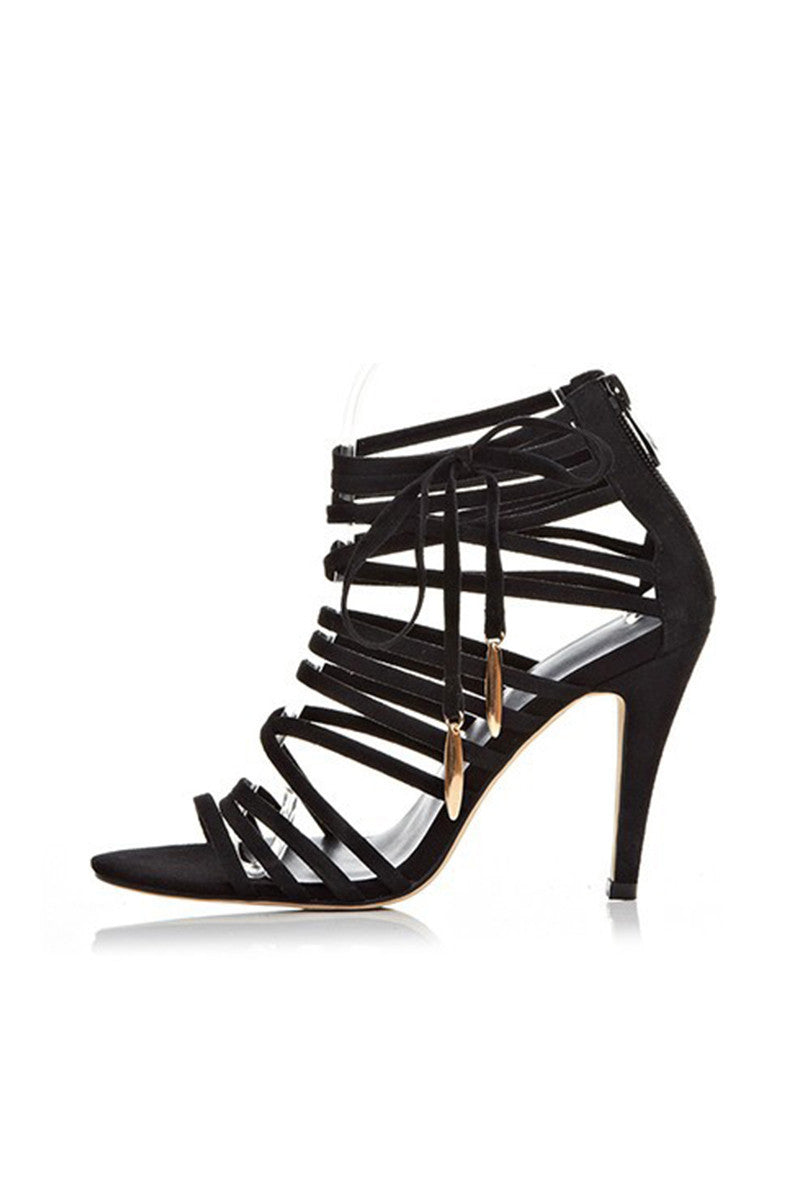 Open Toe Stiletto Pumps