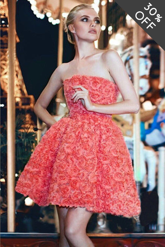 [30% OFF TILL 7 APR] Rosttte Tube Short Flare Party Dress