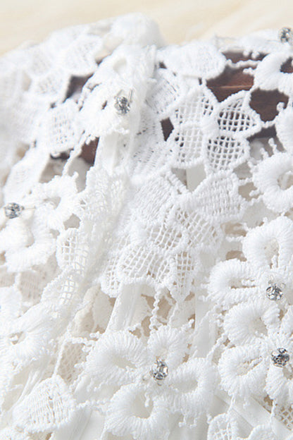 Full Lace With Beaded Little Fit-and-Flare Dress