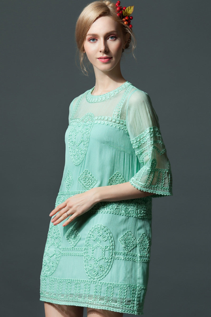 1 Embroidegules Underdress Lance Loose Dresses - NJOYDRESS - 4